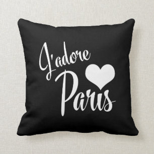 I Love Paris - J'adore Paris Vintage Style Cushion