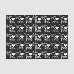 I Love Paris - J'adore Paris Vintage Style Tissue Paper