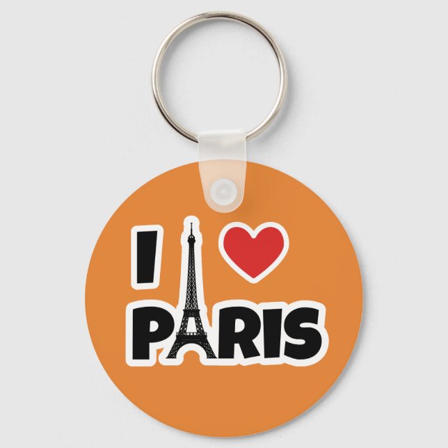 I love Paris Key Ring (Front)