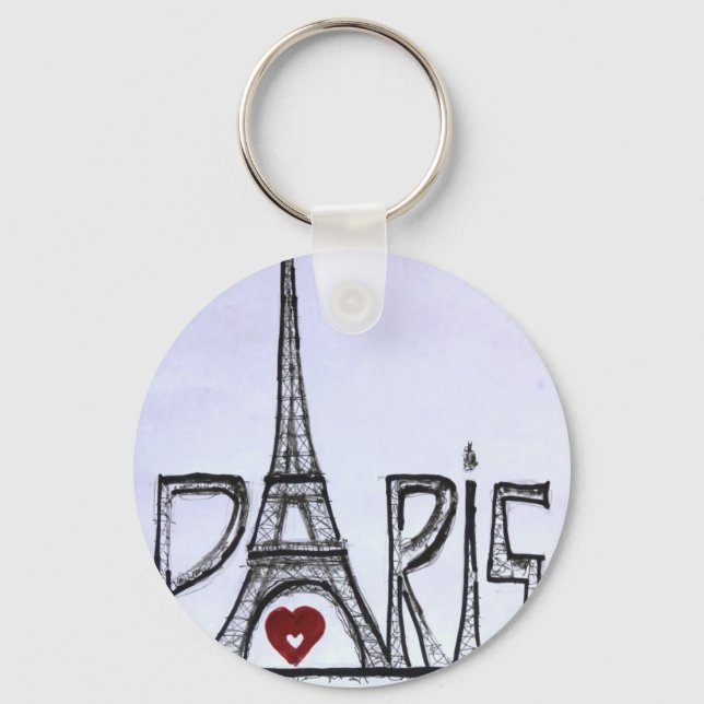 I love Paris Key Ring (Front)
