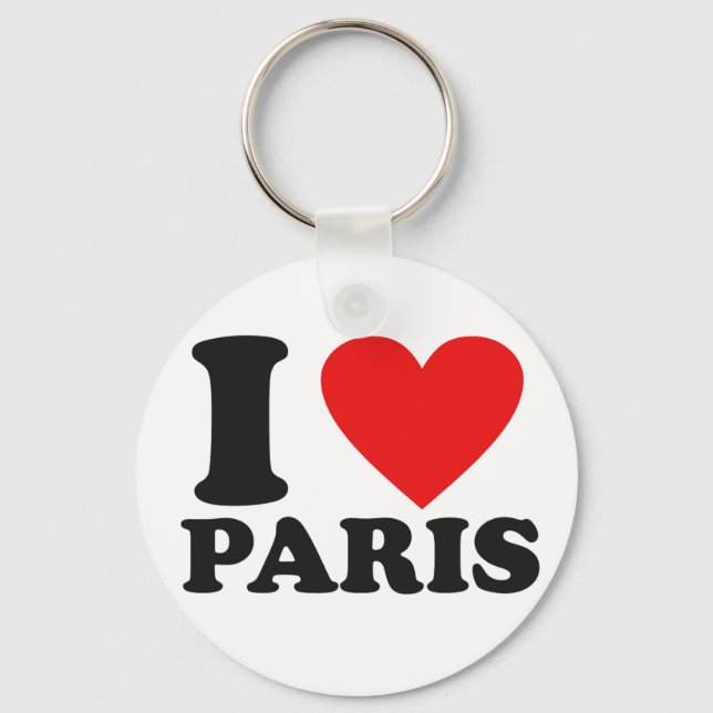 I love Paris Key Ring (Front)