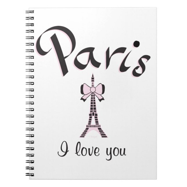 I love Paris Notebook (Front)
