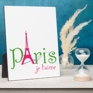 I love Paris Plaque