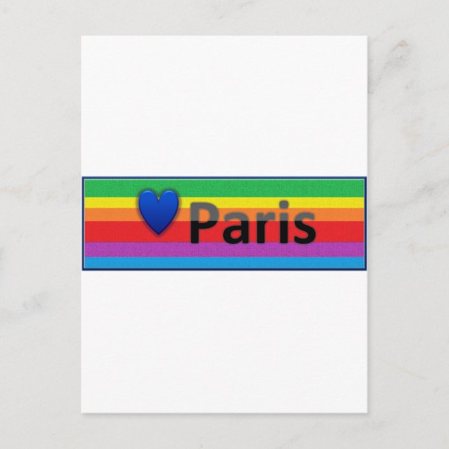 I Love Paris Postcard (Front)