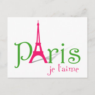 I love Paris Postcard