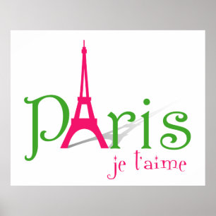 I love Paris Poster