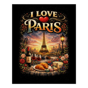I Love Paris Poster