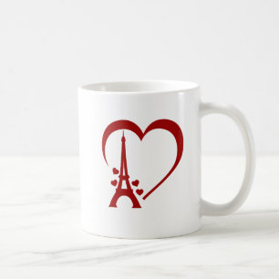 I Love Paris, Romantic Travel-Inspired Paris Coffee Mug