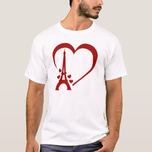 I Love Paris, Romantic Travel-Inspired Paris T-Shirt
