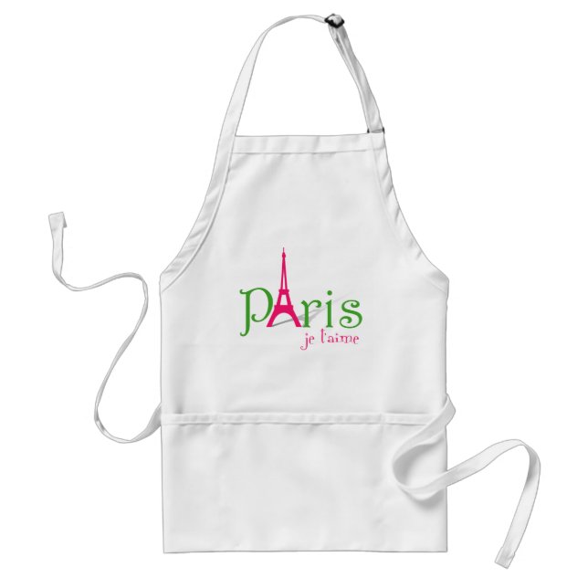 I love Paris Standard Apron (Front)