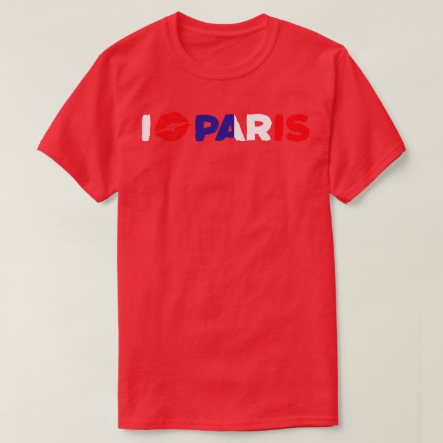 I Love Paris T-Shirt (Design Front)
