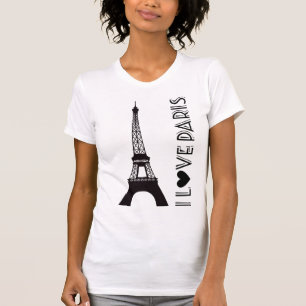 I Love Paris   The Eiffel Tower T-Shirt