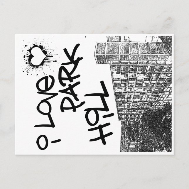 I Love Park Hill Postcard (Front)