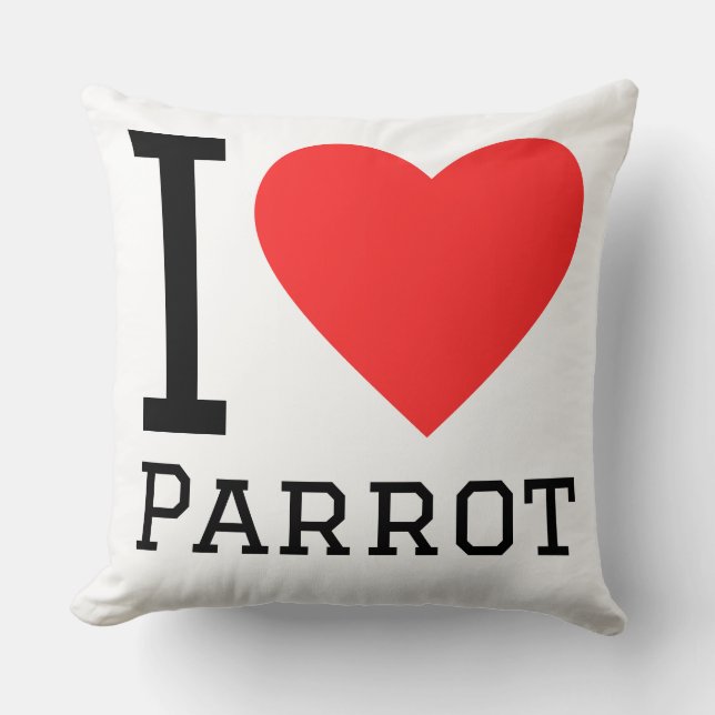 I love parrot cushion (Front)