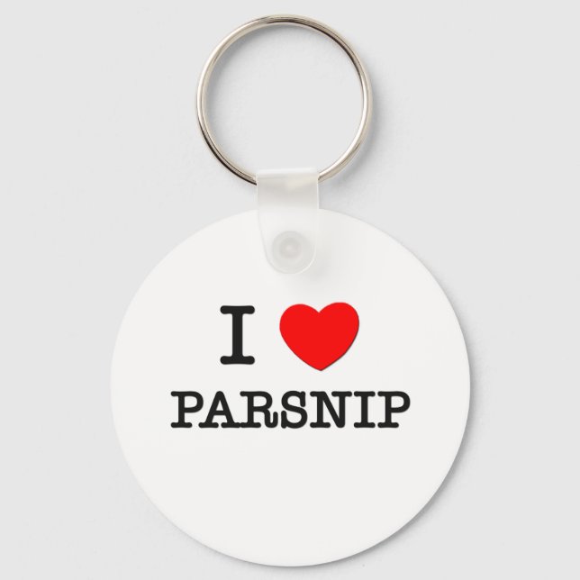 I Love Parsnip Key Ring (Front)