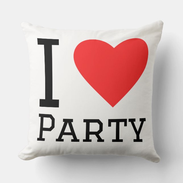 I love party cushion (Front)