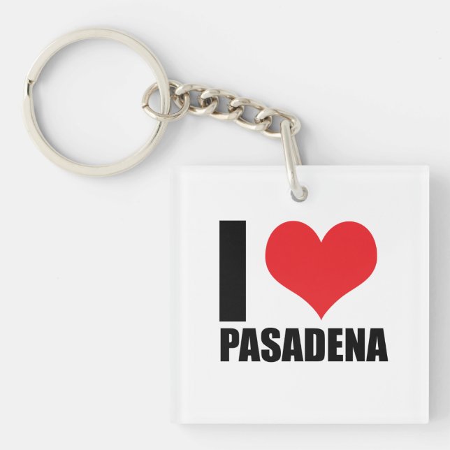 I love Pasadena Key Ring (Front)