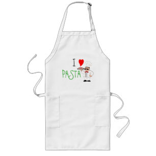 I Love Pasta Chef Long Apron