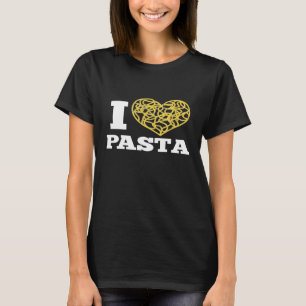 I Love Pasta Cute Spaghetti Italian Food Heart T-S T-Shirt