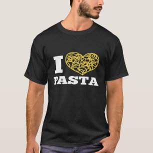 I Love Pasta Cute Spaghetti Italian Food Heart T-Shirt