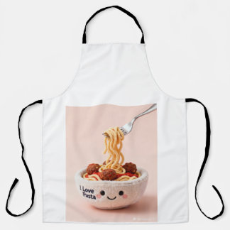 I Love Pasta Italian Chef Cooking Apron