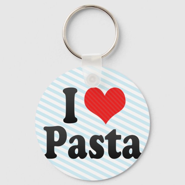 I Love Pasta Key Ring (Front)