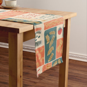 I love pasta long table runner