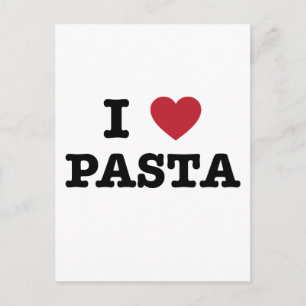 I Love Pasta Postcard