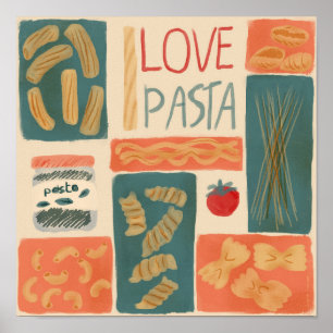 I love pasta poster