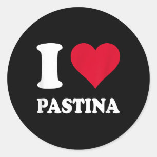 I Love Pastina  Classic Round Sticker