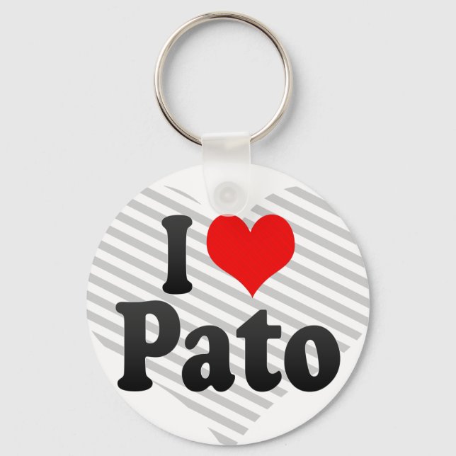 I love Pato Key Ring (Front)