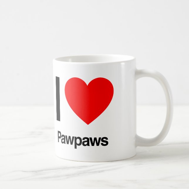 i love pawpaws coffee mug (Right)