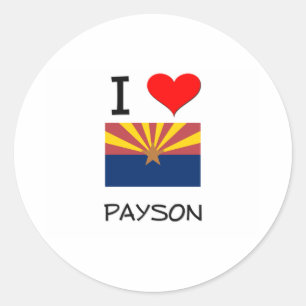 I Love PAYSON Arizona Classic Round Sticker