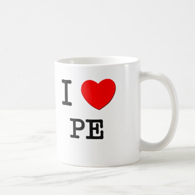 I Love Pe Coffee Mug (Right)
