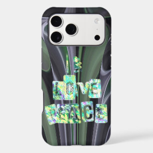 I Love Peace Beautiful Art Print Text Design