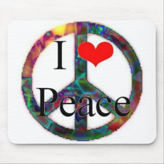 I Love Peace Mouse Pad