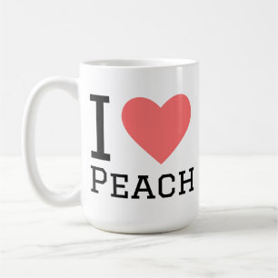 I love peach coffee mug