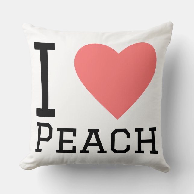 I love peach  cushion (Front)