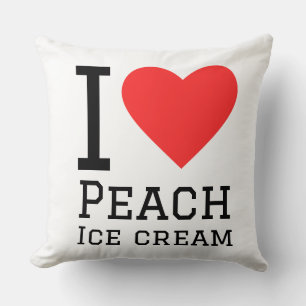I love peach ice cream cushion