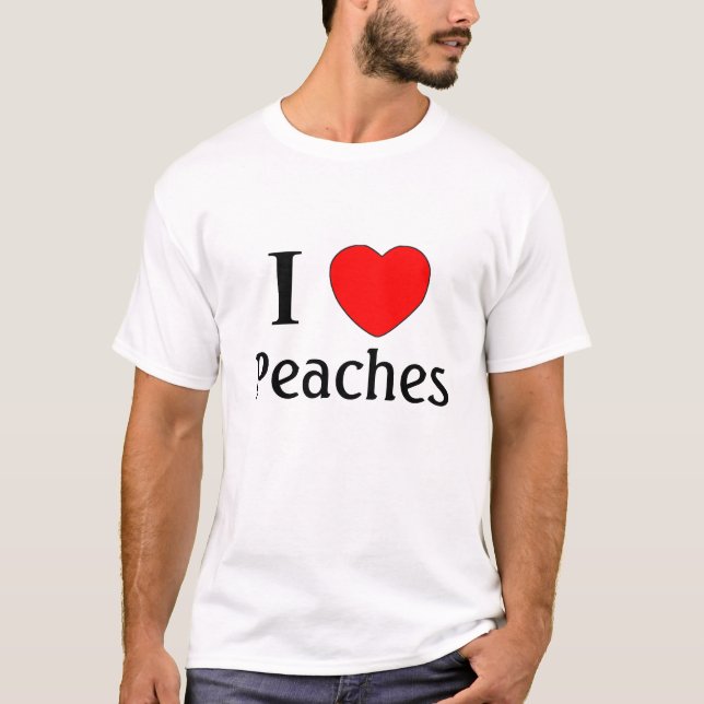 I love peaches! T-Shirt (Front)