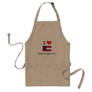 I Love PEACHTREE CITY Georgia Standard Apron