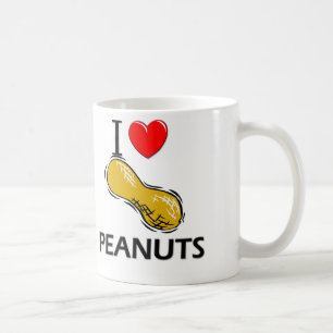 I Love Peanuts Coffee Mug