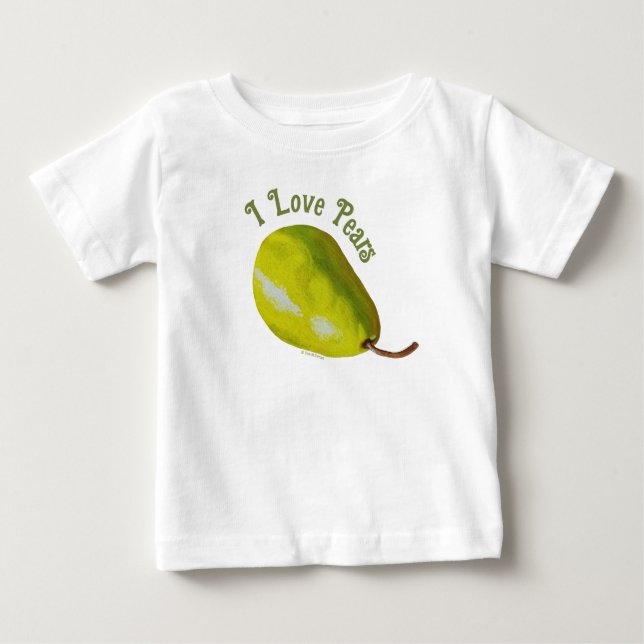 I love Pears Baby T-Shirt (Front)