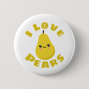I love Pears Button