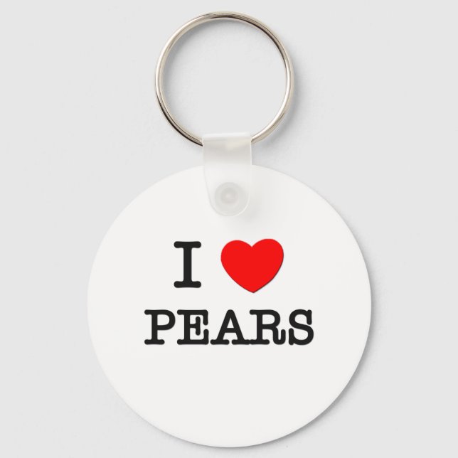 I Love Pears Key Ring (Front)