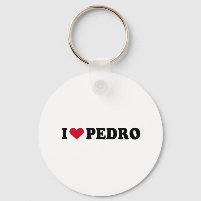 I LOVE PEDRO KEY RING (Front)
