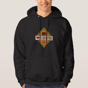 I Love Peeing Outside Funny Camping Hiking  3 Hoodie