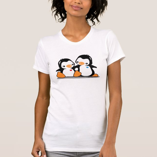 I Love Penguins T-Shirt (Front)