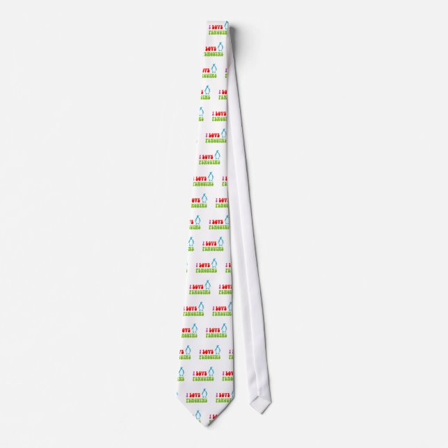 I Love Penguins Tie (Front)