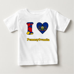 I love Pennsylvania Baby T-Shirt